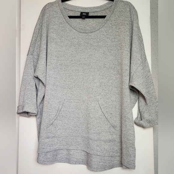 Mossimo Tops - Mossimo, heather gray pullover shirt.